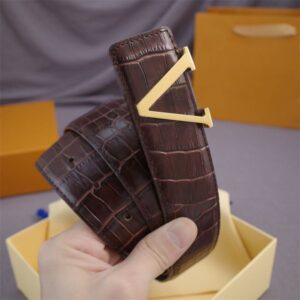 Luxury Designer Belt Triomphe Belts Cintura Men Belt Alligator Letter Gold Buckle Good Quality Womens Belts