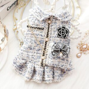 Dog Collar Skirt Dress Princess dress backpack pink fragrance Pet Sweater Puppy T-shirt New Luxury Cat Dog Coats Girl Dog Harness