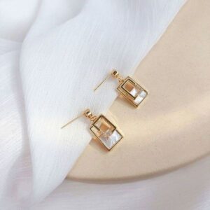 Square-Shaped Earrings: Niche Style Inspired by Korean Fashion Trends