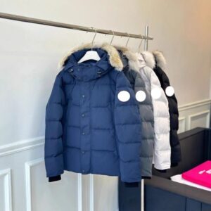 Men's Down & Parkas Designer Parker cotton jacket hooded thickened warm windproof fashionable outer set