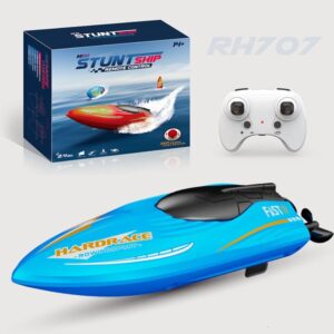 Electric/RC Boats RH707 Remote Control 2.4Ghz Wifi Summer Water Speedboat Childrens Electric Toy Rolling Stunt Ship