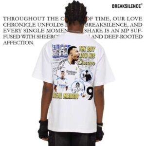 2025 Spring/Summer Series Mbappe Football Theme Small T-Shirt 100% Cotton 210g Heavyweight Knit Direct Injection Men's