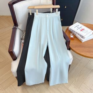 Plus size, women's pants weighing 240 pounds, spring and summer high waisted, hanging down, floor length pants 3506