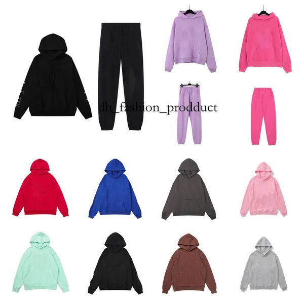 spider designer mens hoodie Young Thug hoodies sweatshirt hip hop sports pants womens foam letter printing sweatshirts pants web puff printed y2k hoodies 069