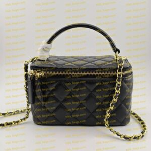 Single Shoulder Makeup Bag Women's Fashion Chain Bag Large Capacity Solid Color Crossbody Bag Luxurious Designer Bucket Bag