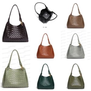 DesignerBag luxur Bags Leather Handbag Woven tote Women Large capacity Handbags Shoulder Bag Vacation travel bag crossbody genuine leather crochets bags