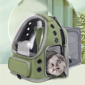 Beni Pet All Season Cat Dog Travel Backpack Durable Breathable Material & Expanding Design for Comfortable Carry-On