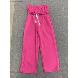 slamble Men's Pants Harajuku Loose Double Waisted Sweatpants Y2K American Solid Color Letter Embroidery Casual Hip Hop Drawstring Waist Jogger f52