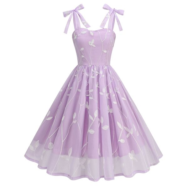 044-A purple minimalist style girl's dress