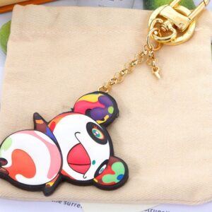 designer women Letters keychain wallet llavero Car Key Chain Buckle jewelry Keyring panda Keychains bag chain Lanyards