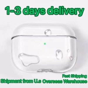 USA Stock For Airpods Pro 2 Air Pods 4 3 Earphones Airpod Bluetooth Headphone Accessories Solid Silicone Cute Protective Case Apple Wireless Charging Box TPU Case