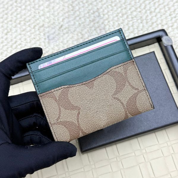 Card Holders Designer Cardholder Coin Pouch Mini Wallets High Quality Genuine Leather Cowhide Card Case Purse Wallet Men Luxury Purses Designer Woman Handbag