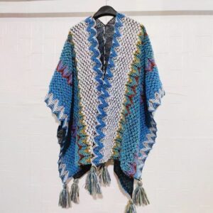Long retro cape ethnic style shawl –80719