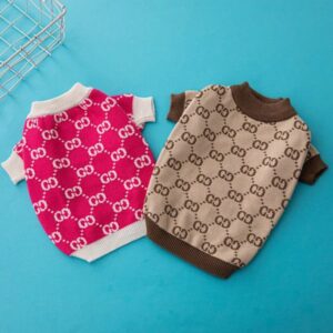 Winter high-end designer dog clothes puppy sweater coat kitten pug French bulldog Chihuahua Schnauzer Pomeranian pet products wholesale fe4
