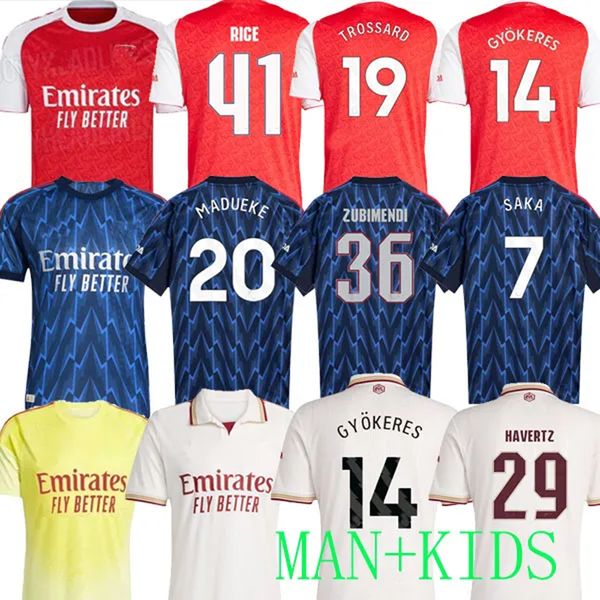 SAKA GYOKERES HAVERTZ RICE soccer jerseys 25 26 Trossard Zubimendi MADUEKE CALAFIORI Norgaard ODEGAARD MARTINELLI Nwaneri 2025 2026 MERINO football shirt
