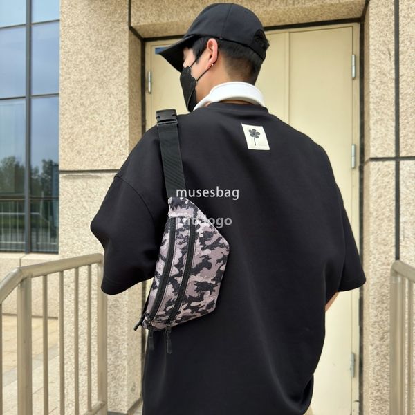 Cross-border men's waist pack casual chest stylish shoulder bag Sports satchel Small backpack crossbody bag men's bag