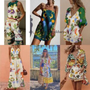 alemai dress Australian Fashion Dresses For Woman Linen Shirt Dress Flower Printed Summer Spring Skirt Elegant Slim Fit Long Linen Clothes S-Xl alemania dress f39