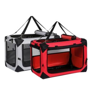 Car cage for outdoor use, portable folding dog cage, cat nest tent, medium-sized dog, golden fur, teddy bear, pet box