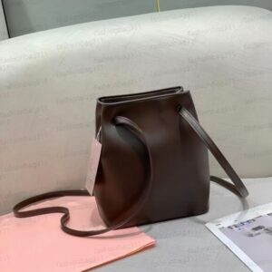 Designer bags Luxury Bag backpack crossbody bag Oil wax leather mini handbag with drawstring double shoulder strap single shoulder bag black women travel bag