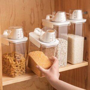 Sealed Storage Bottles Jars Kitchen Measuring Cup Rice Bucket Thickened Insect Proof Flour Grain Dried Food Containers Fruit Moistureproofa Ndf Resh