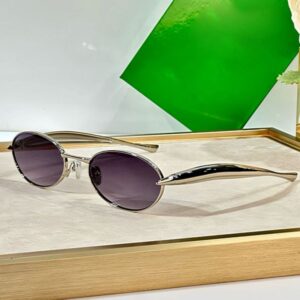 Luxury Sardine Oval Sunglasses 1386 Retro Green Black Lenses Designer Stylish High Quality Small Mirror Frame Glasses Male And Female Protection UV400