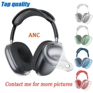 For Top Max bluetooth earbuds Headphone Accessories Transparent TPU Solid Silicone Waterproof Protective case AirPod Maxs Headphones Headset cover Case