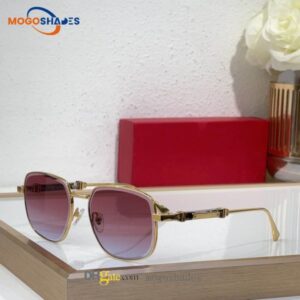 Luxury designer fashion sunglasses for Man Women Goggle Beach Sun Glasses Metal frame oval high quality Eyeglasses 0485