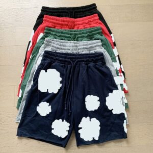 mens shorts pants vintage Streetwear Cotton pants African American Culture Foam printing