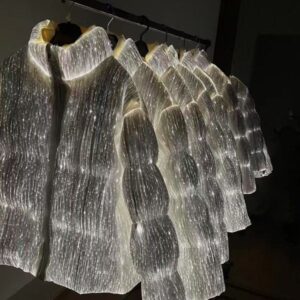 Unisex Puffy Vest with Sparkling Discoloration – Waterproof & Wind-Resistant Winter Down Jacket for Men and Women