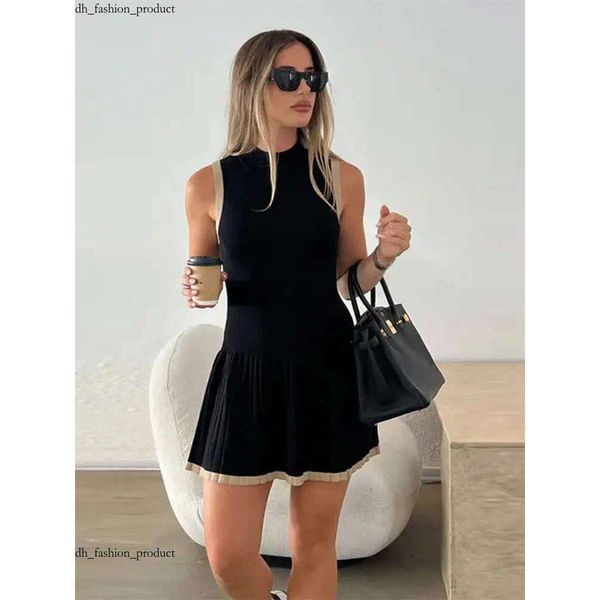 sandro Designer Casual Dresses Sleeveless Single-Breasted Knitted Maxi Dress Women Elegant O-Neck Bodycon Long Summer Lady Street Party Robes sandro 628