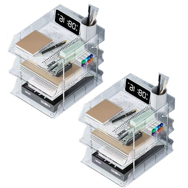 acrylic threelayer storage box simple designpractical functions