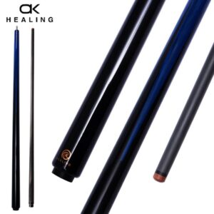 OKHEALING Carbon Fiber Pool Cue Stick, 12.9mm Tip Soft Grip Billiard Carbon Fiber cue, Weight Adjustable 19-21OZ Cue Stick, 58" Pool Table Stick