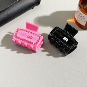 Claw Clamp Shark Clamp Rhinestone Letter Hair Claws Special Letter Claw Clamp Clips for Gift Party Fashion Hair Accessories