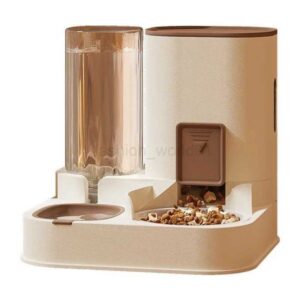 Automatic Feeding And Pet Water Drinker Large Capacity Dog Cat Food Feeders Dispenser Double Bowl Wet And Dry Zone
