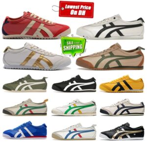 Mexico 66 Lifestyle Sneakers Female Male Designer Running Shoes Black White Blue Yellow Beige Pink Low Fashion Sneaker Casual Shoes