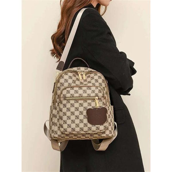 Designer Bag Shoulder Bag Free Shipping New High End Luxury Luxury Bag Texture Printed Large Capacity Fashion Backpack For Women