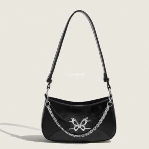 Designer women's bag niche fashion high-quality single shoulder underarm bag women's summer silver mini crossbody bag