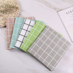 W365 Waterproof checkered tablecloth wash-free waterproof oil-proof and scalding-proof tablecloth