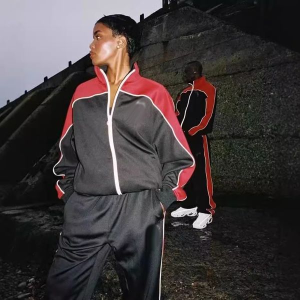 mens tracksuits designer tracksuits The Rock velvet jacket high street pants sports suit