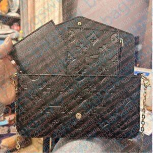 10A Top Multi Felicie Pochette s Designer 3pcs set Women Bags Handbag Crossbody Leather Purse Fashion Shoulder Lady the Tote Bag Wallet