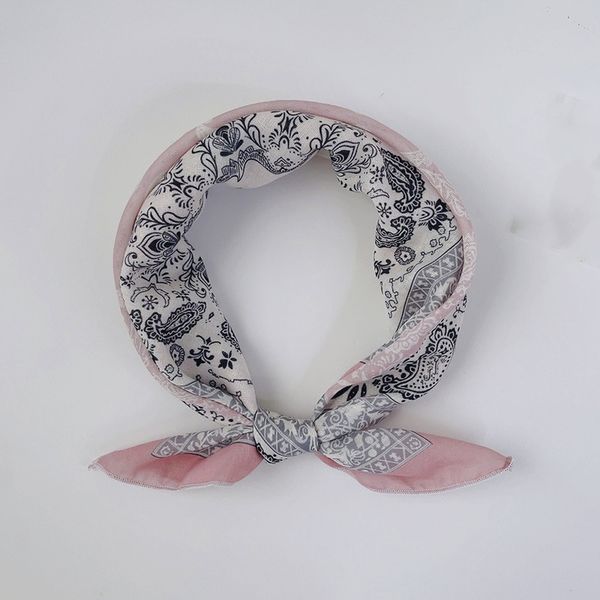 New Japanese Cashew Flower Cotton and Hemp Scarf --803201