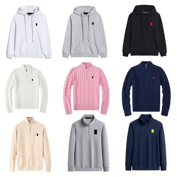 designer sweater men mens jumpers sweater bottoming half pull zip knit sweater women jumper autumn winter luxury casual long sleeve round neck unisex jumper siz S-2XL