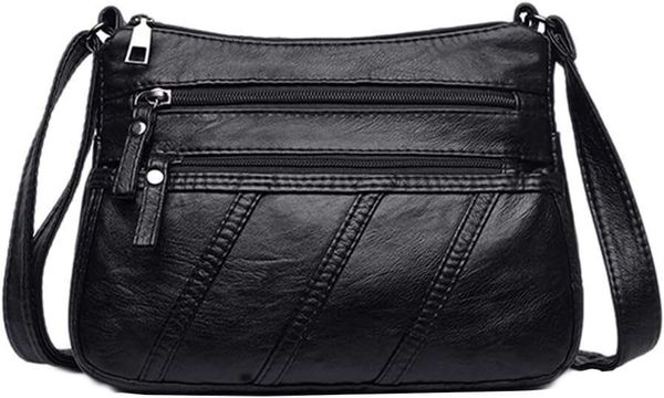 Water Soft PU leather Purses and Shoulder Handbags for Women Crossbody Bag Cross Body Messenger Bags