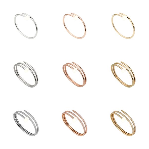 Diamond Bangle Titanium Steel Gold-Plated Never Fading Non-Allergic Silver Bracelet designer bracelets for women