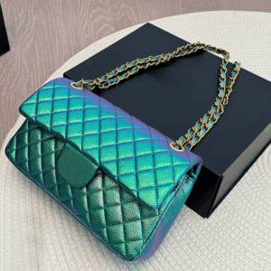 Fashion handbag classic chain bag designer bag vintage flip bag diamond pattern bag metal lettering logo gradient christmas gift bag high quality leather bag