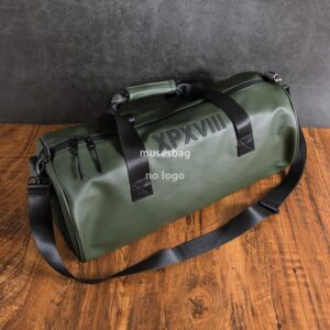 Fitness bag Male and female PU leather large capacity handbag fashion brand dry wet separation swimming sports bag travel luggage bag