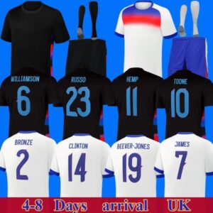 2025 England football shirt Williamson Soccer Jersey Russo Bronze FODEN Saka Toone KANE RICE FODEN 2026 National Team Home White Away Men Kid Women Men Kids Kit