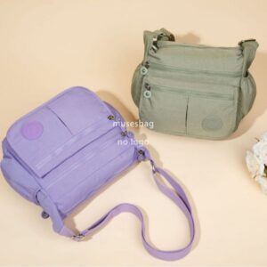 Single shoulder crossbody bag new high quality middle-aged mother foreign trade large capacity solid color nylon shoulder bag