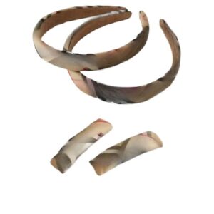 Plaid High-End Headband for Women Check Pattern – Classic and Versatile Style Versatile Face Washing Headband Fashionable French Style Hair Clip Hair Accessory