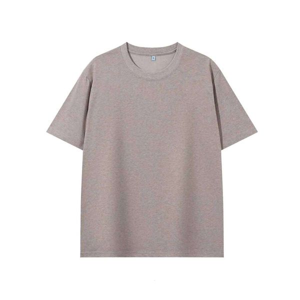 230g Summer New Fashion Round Neck Short Sleeve Loose Simple T-Shirt